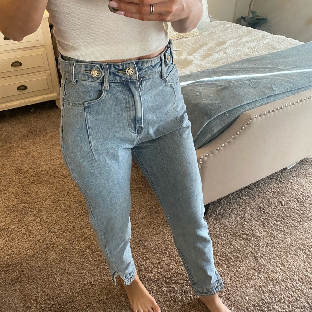 NASTY GAL Jeans with Detail buttons